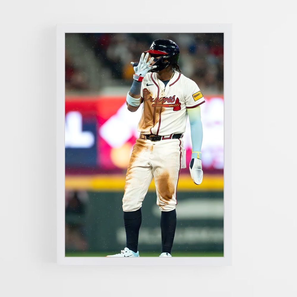 Poster Acuña en Action – affiche Baseball (vue 3)